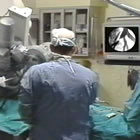Interventional procedure being performed in the catheterization lab